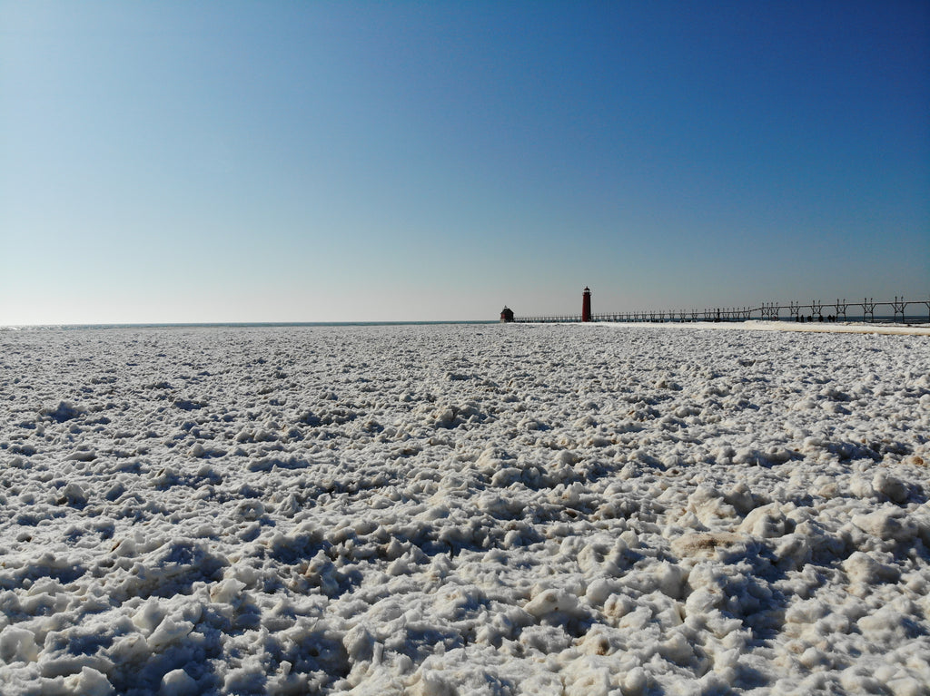 Grand Haven Lighthouse in Ice