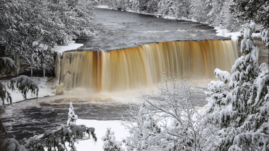 The Beauty of Tahquamenon Falls After a Snowfall